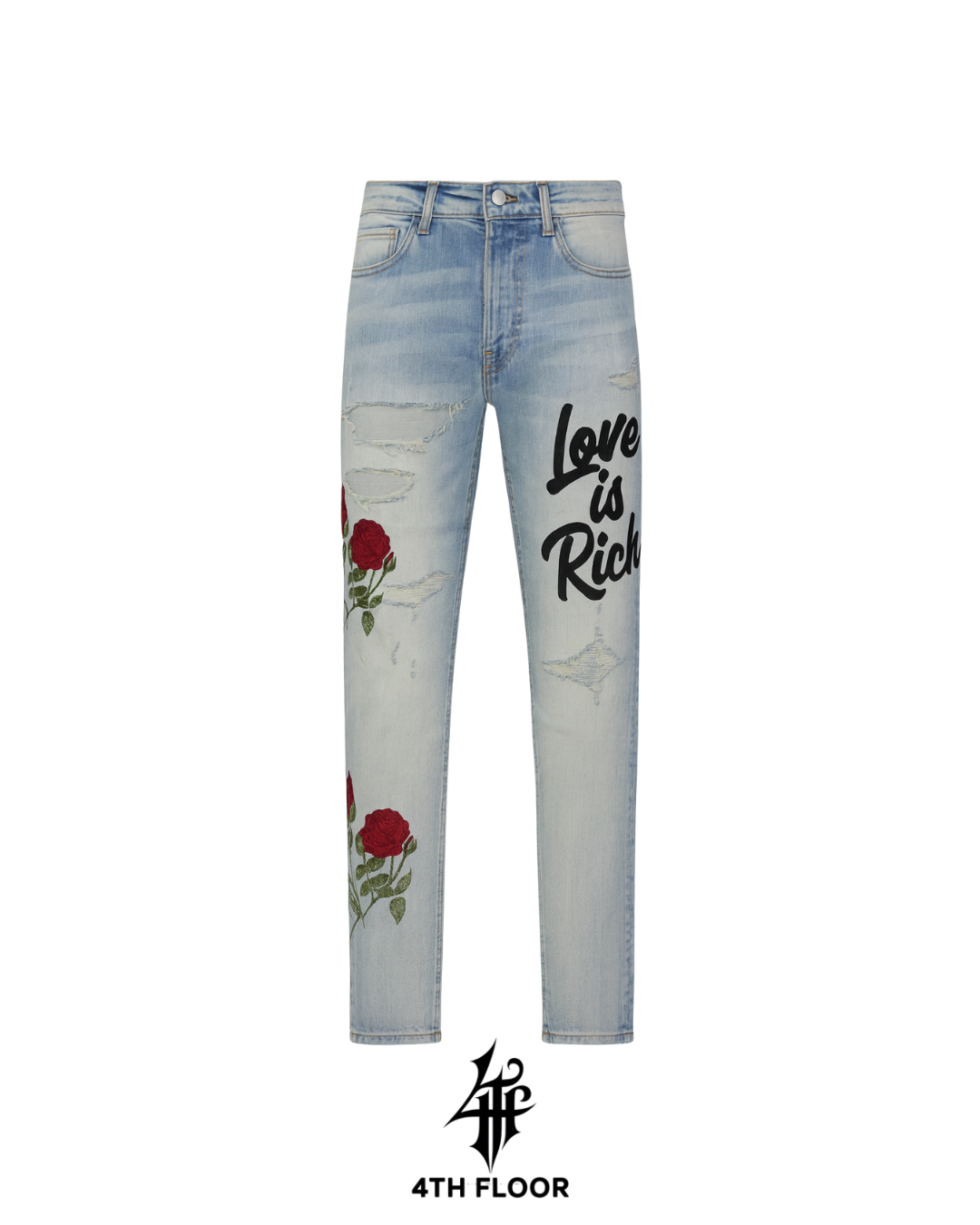 Love is Rich "Rose" Denim Pants